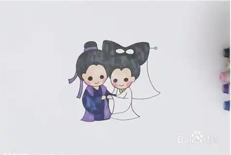 白蛇传简笔画报