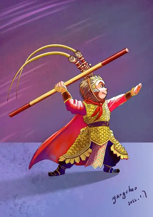 斗战胜佛|插画|创作习作|cxy7584 - 临摹作品 - 站酷 (zcool)