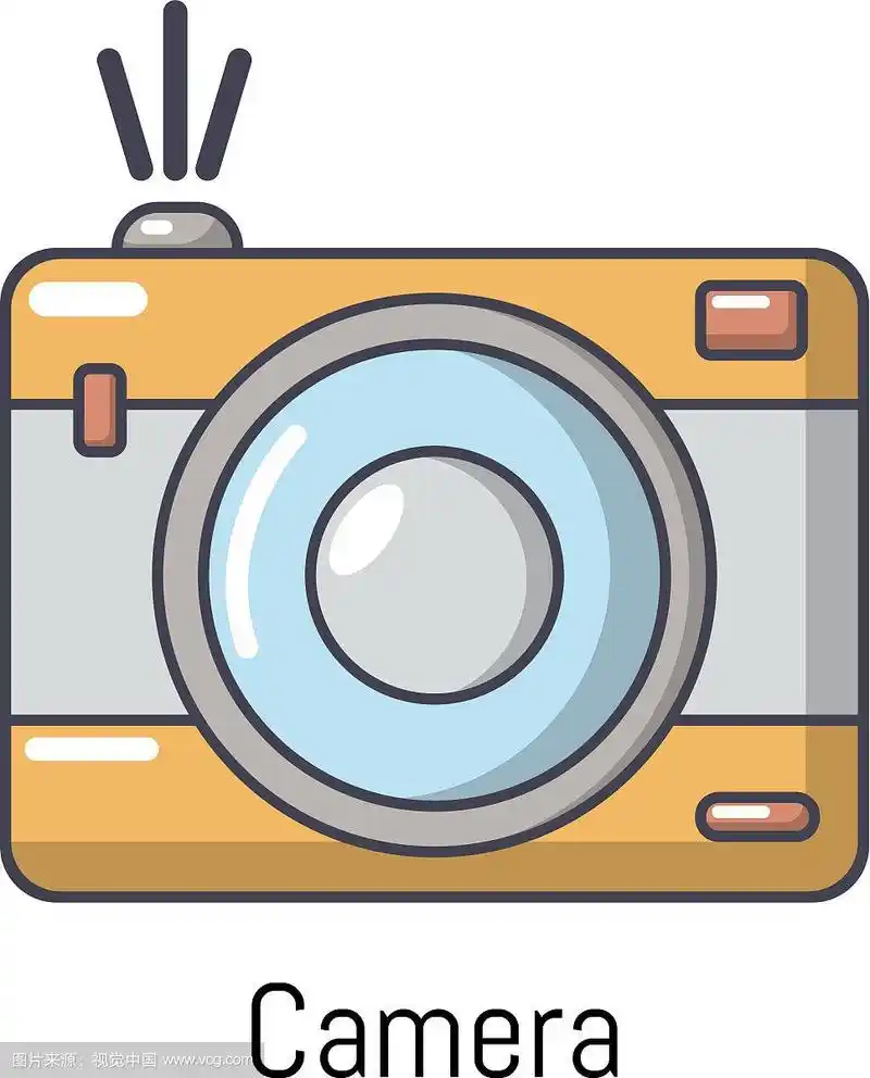 相机图标卡通风格