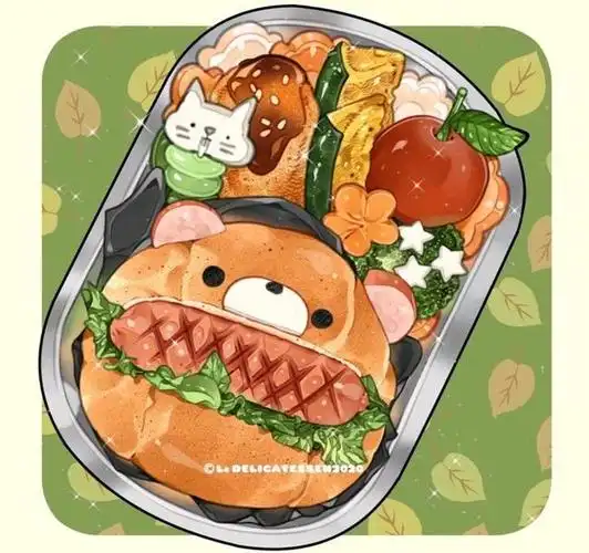 超可爱的美食插画给你一天好心情,可爱真的可以当饭吃,精神食粮