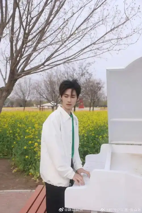 张真源油菜花田照#张真源春日油菜花田照好温柔啊,春天适合见面8
