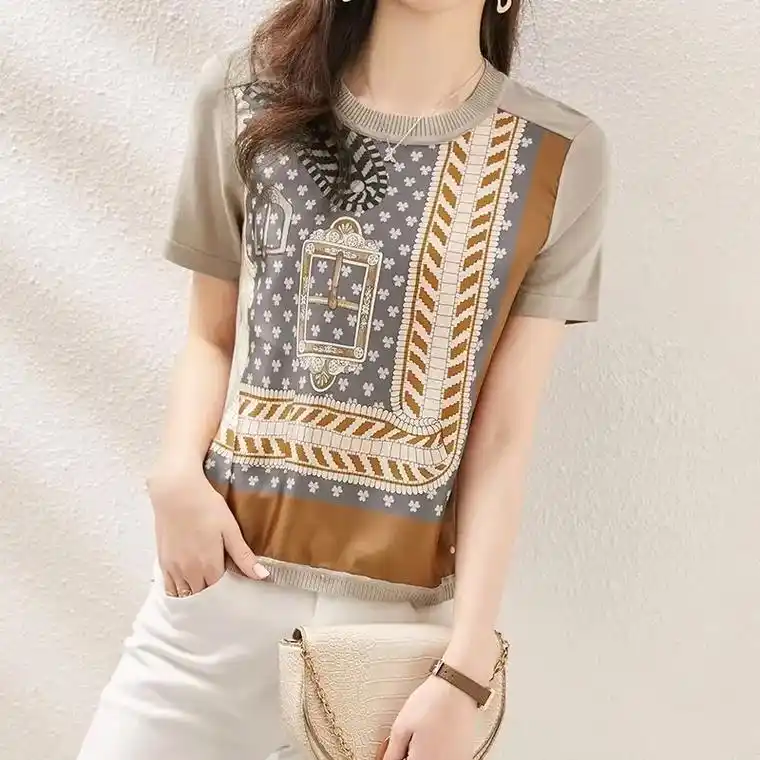 夏日百搭t恤/高级真丝上衣 日常通勤.夏季来临,最适合来一件 - 抖音