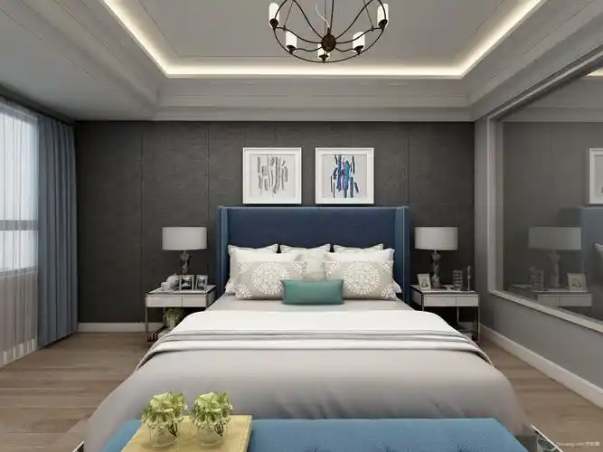 大户型欧式风格床头背景墙装修图片