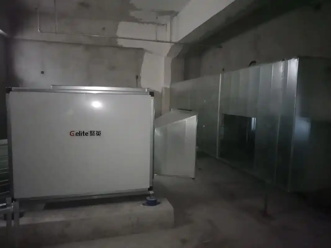 一组建设中的排风兼排烟和补风机房#专业安装 #撸起袖子干 # - 抖音