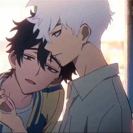 高清一人一半的头像一左一右兄弟配对图片_基友男生头像_头像屋