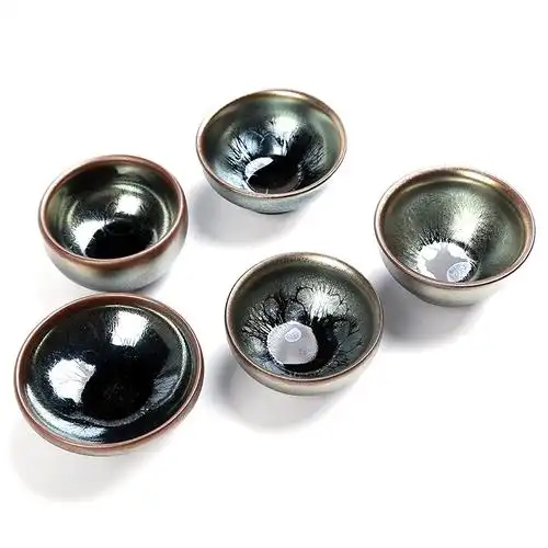 建盏茶具套装油滴主人杯铁胎陶瓷功夫斗笠茶杯品茗杯单杯兔毫茶盏