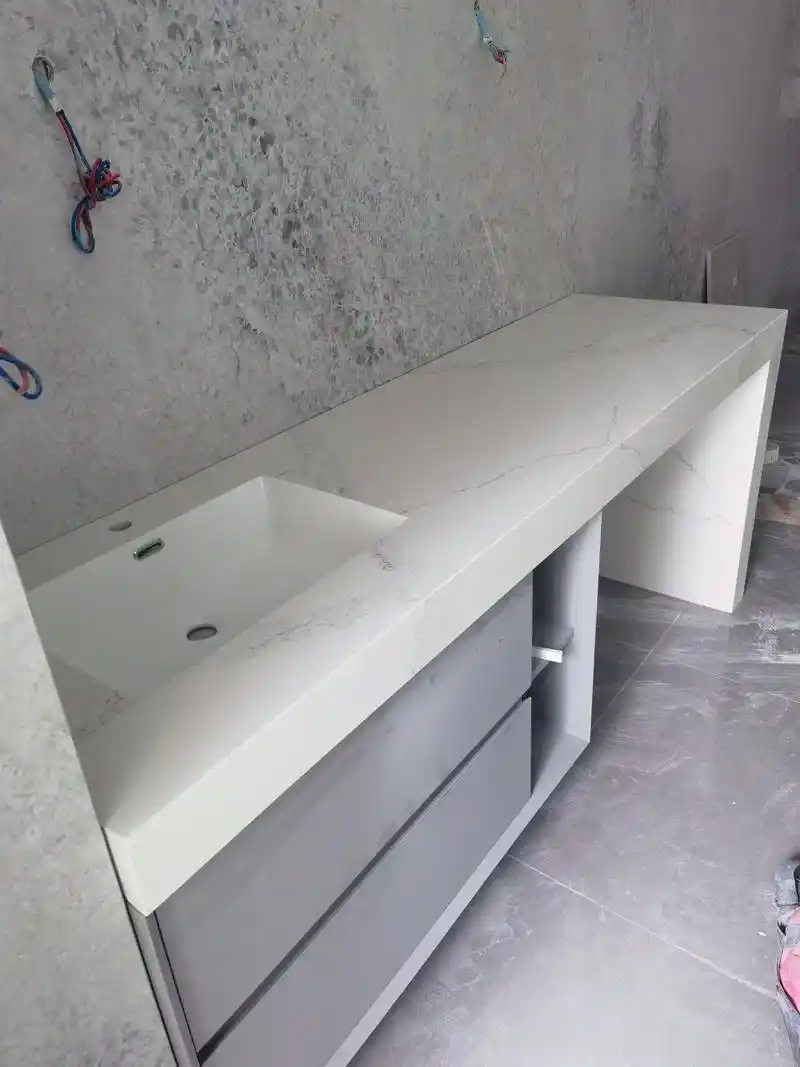 一套无缝拼接洗手台新鲜出炉9494这个配色太好看 - 抖音