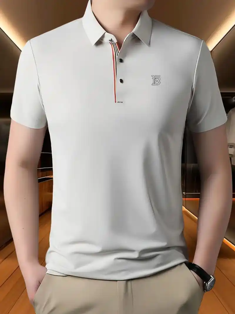 男神们!欧洲英伦轻奢夏季男士冰丝短袖t恤,时尚帅气,采用冰丝面料