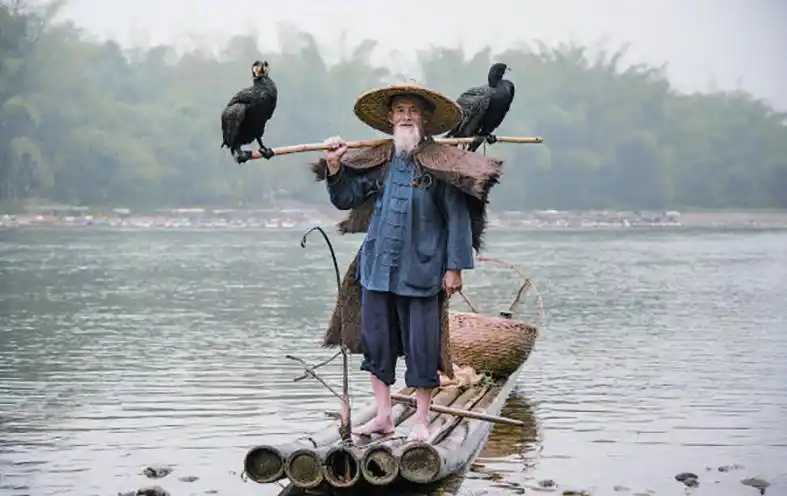 "蓑笠翁"的模特生涯