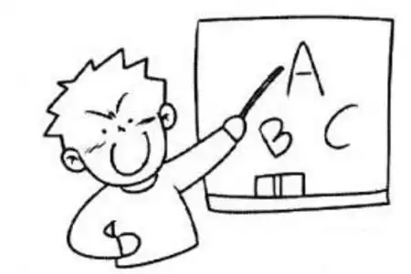 严厉老师简笔画