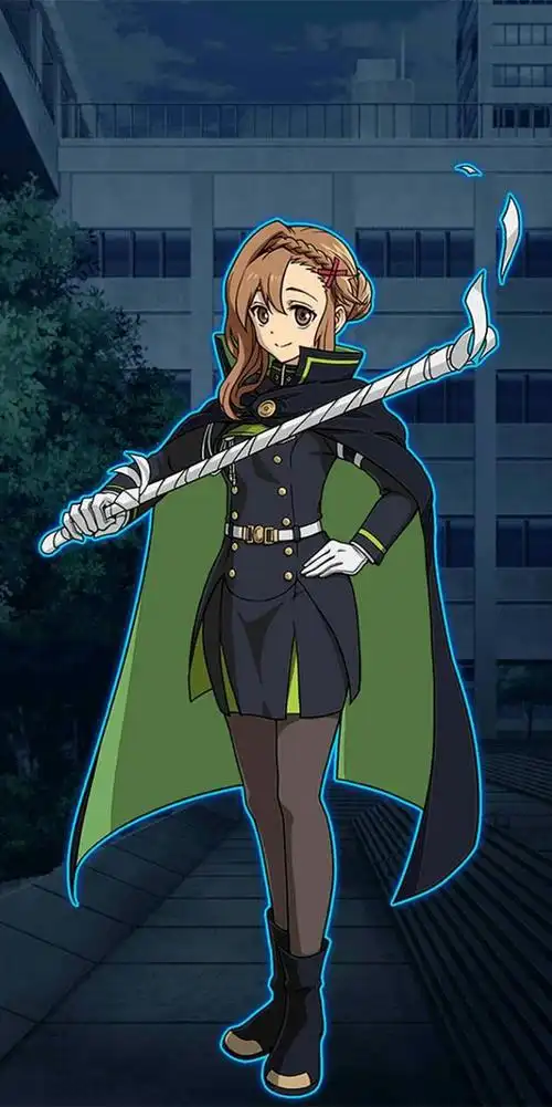 《终结的炽天使》花依小百合,动漫全面屏壁纸,花依老师太可爱了