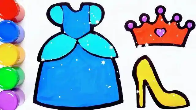 好看的公主裙子简笔画 8月最新公主裙子简笔画礼服