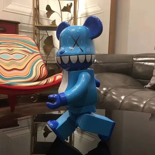 mandkaws400蓝牙联名暴力熊积木熊公仔手办玩偶摆件潮玩盲盒