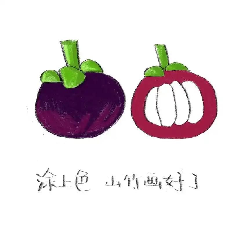 《山竹》山竹保姆级教程来啦,快快动起手来吧!#简笔画 #简笔 - 抖音