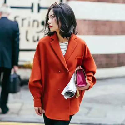 砖红色小西装外套/砖红色小西装外套价格,图片,品牌,搭配_淘粉吧