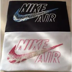 nike耐克李宁星辰大海手工刺绣t恤diy情侣男女夏季短袖材料包礼物