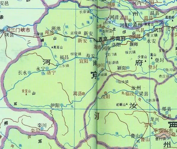 在历史上来看也确实是这样,自从汉朝开始,洛阳一直就是河南郡,河南府