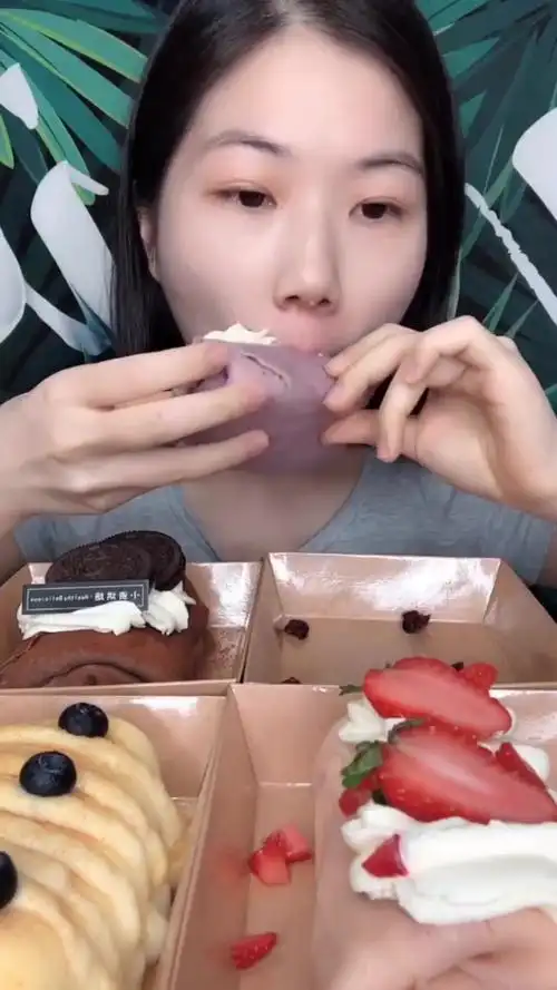 嘉玲妹儿毛巾卷合集抹茶奶黄流心巧克力黑芝麻香芋榴莲