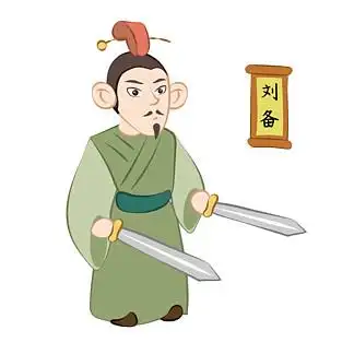 简约 i>卡 /i> i>通 /i>q版三国刘备五虎 i>将 /i>人物矢量元素