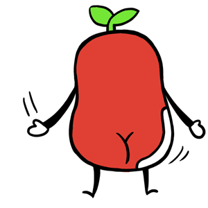 欧豆豆扭动屁股红色gif动图_动态图_表情包下载_soogif