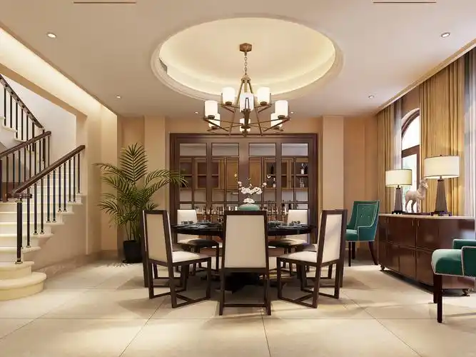 苏州别墅装修-中西结合高端大气的的设计风格