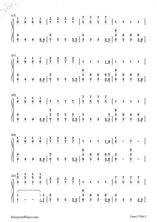 体面钢琴简谱-于文文演唱-看谱啦