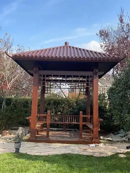 户外全铝合金四角凉亭会客好地方