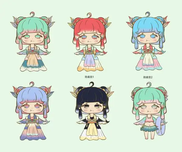 神话人物精卫盲盒设计