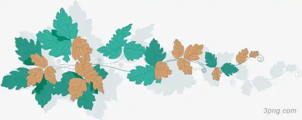 标签:枝桠常春藤藤蔓枝桠扁平矢量卡通植物风格