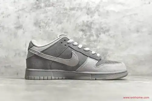 耐克dunk灰色麂皮低帮nikedunksblondon耐克伦敦泰晤士河配色货号