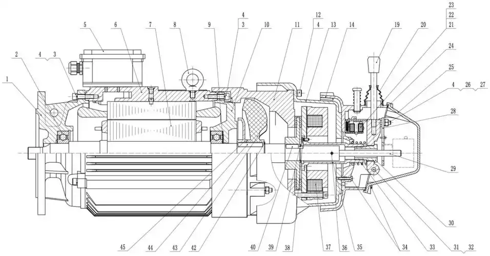 一种用于塔式起重机的回转电机