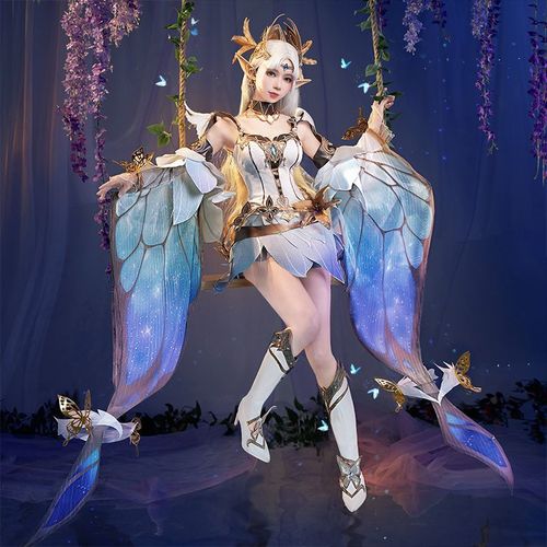 喵屋小铺【正版】喵屋小铺王者荣耀cos服貂蝉金色仲夏夜之梦cosplay