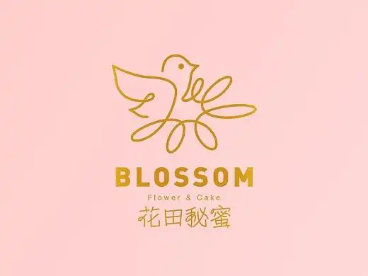 logo趣味化,直观感受呵护感 | 花田秘蜜鲜花甜品店