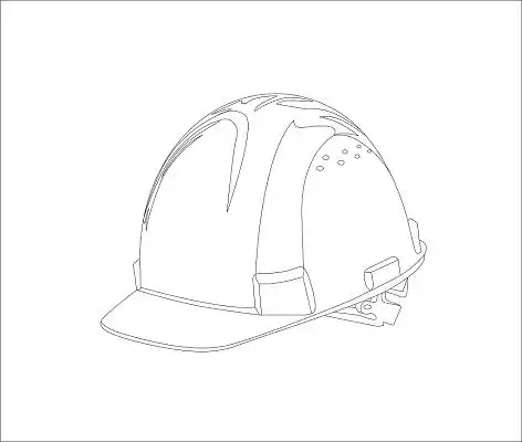 安全帽  消防安装帽  简笔画  消防 cdr素材消防素材安全帽