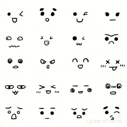 一波超超超可爱的小表情系列简笔画快来学