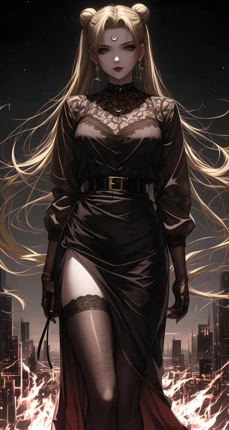 暗黑系御姐版美少女战士水冰月.#midjourney #ai - 抖音