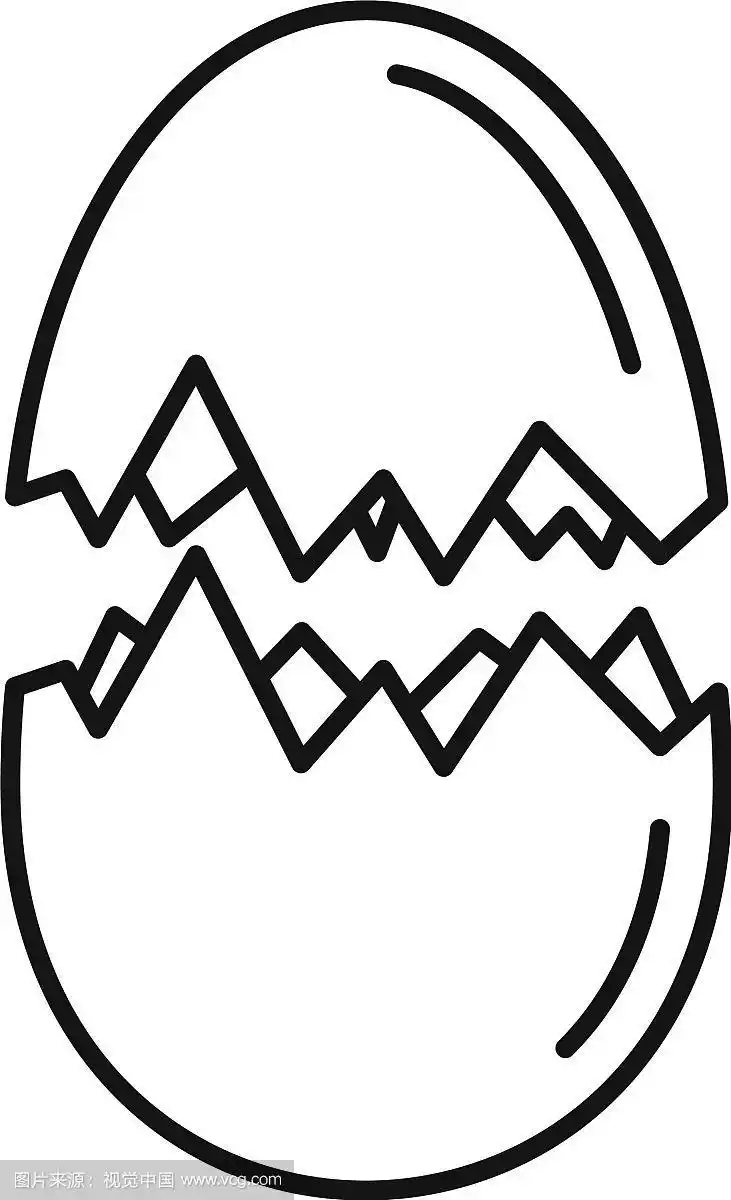 蛋壳图标轮廓样式