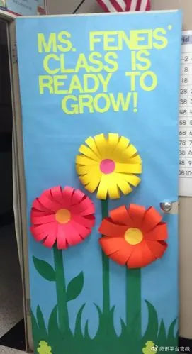 幼儿园环创多姿多彩的教室门装饰