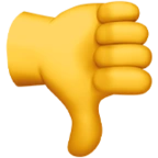 拇指向下标志 表情符号