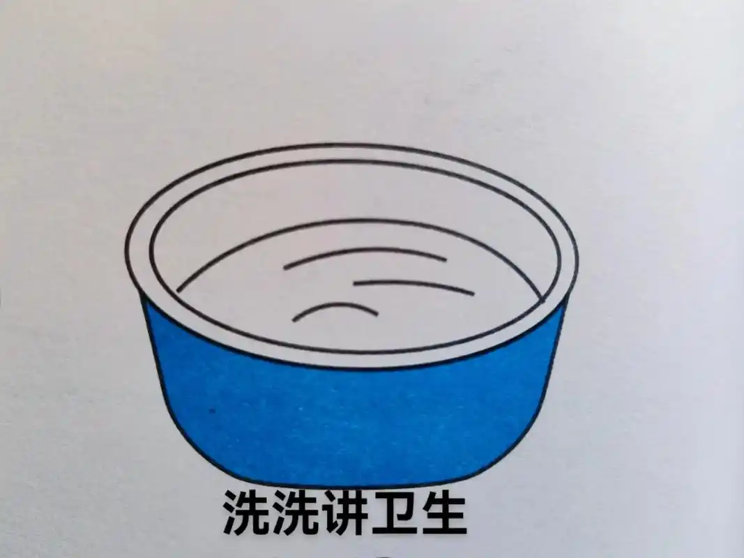 水盆#简笔画 #一起学画画 #亲子简笔画 #画画 #一学就会 - 抖音