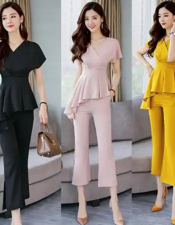 雅丽路夏装夏季20-28-30-35岁女装中青年时尚套装女夏装两件套时髦