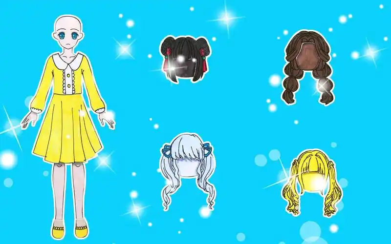 手工纸娃娃玩具:纸娃娃发型制作,哪个发型合适?