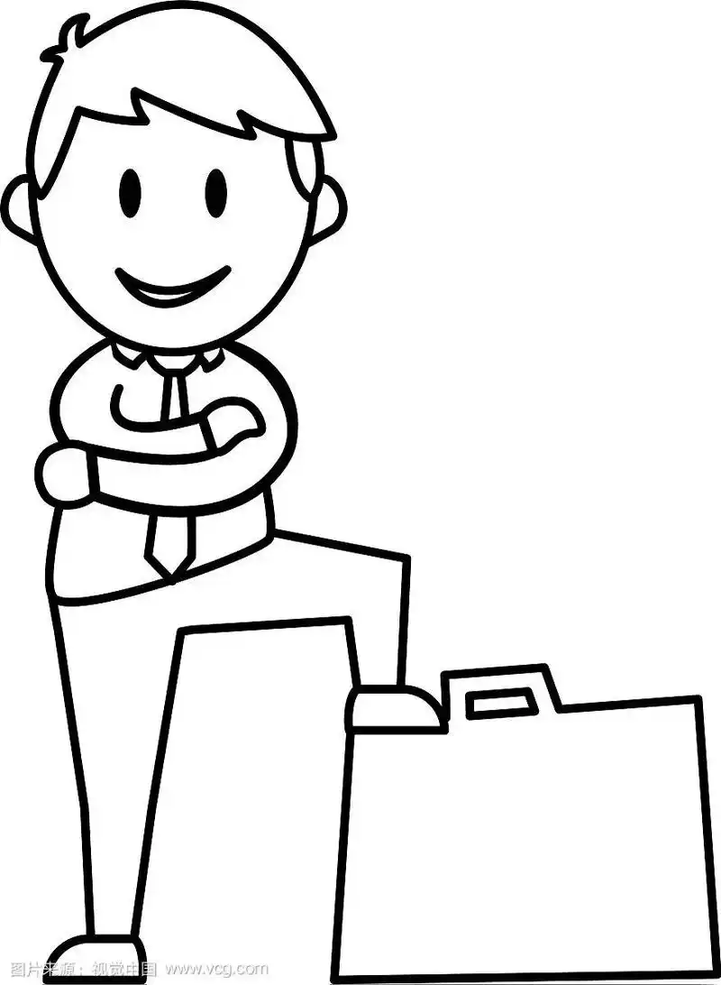 商人企业家卡通