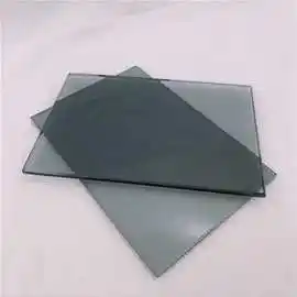 钢化玻璃蓝星灰玻璃深加工  水晶灰玻璃异形钢化玻璃