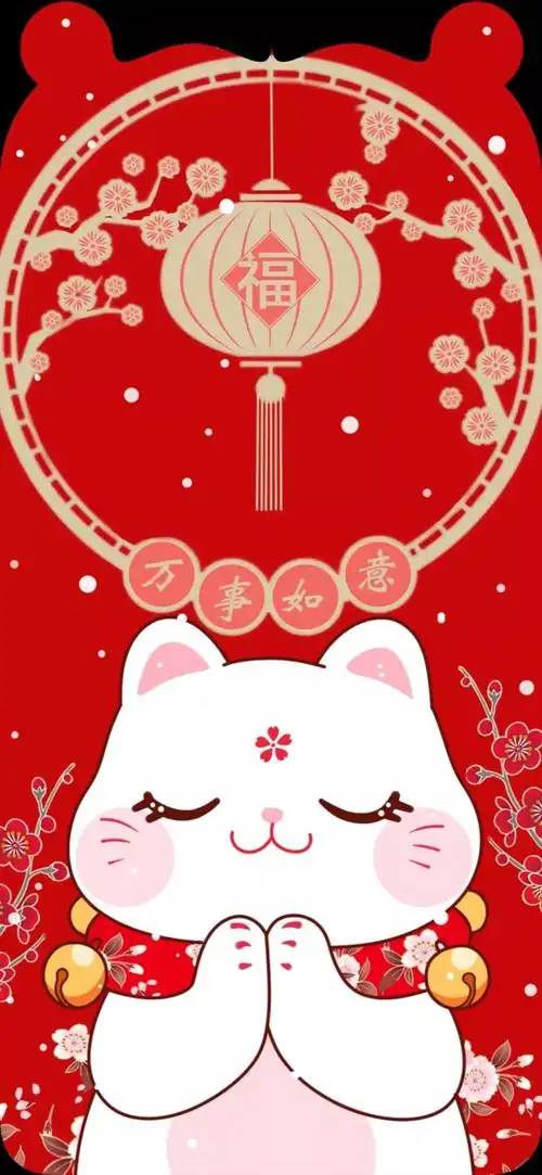 招财猫,红 - 堆糖,美图壁纸兴趣社区