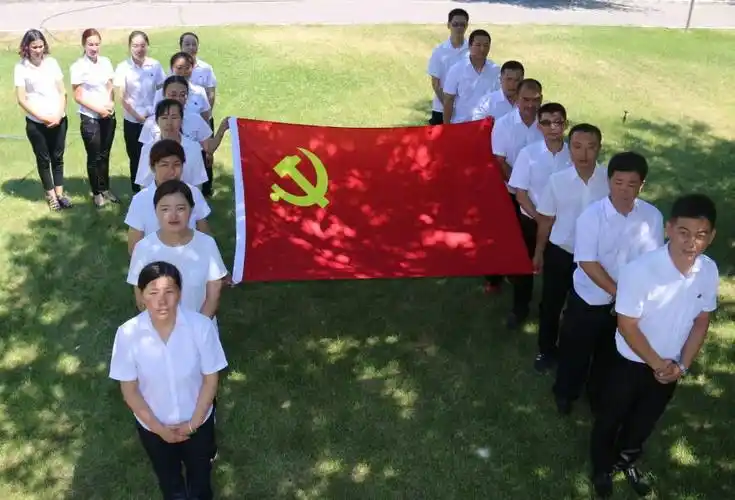 喜迎"七一",我与党旗合个影~!