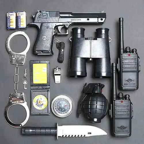 手铐警察玩具儿童男孩吃鸡装备10岁吃鸡套装真人小特警衣服小孩过家家