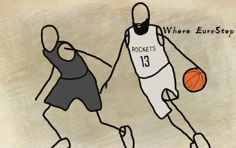 火柴人动画nba大胡子哈登的欧洲步你学会了吗