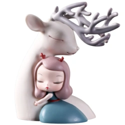 可米生活白夜童话lite系列祥鹿依赖摆件