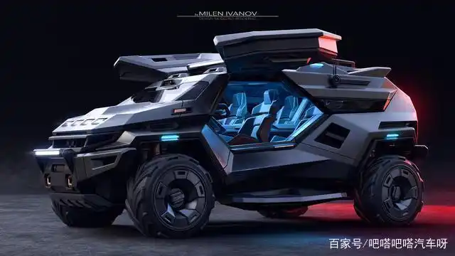 由milen ivanov设计,超级科幻未来装甲车 armortruck